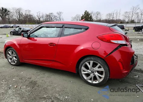 2017 Hyundai Veloster z USA, uszkodzony, nr VIN KMHTC6AD7HU322465
